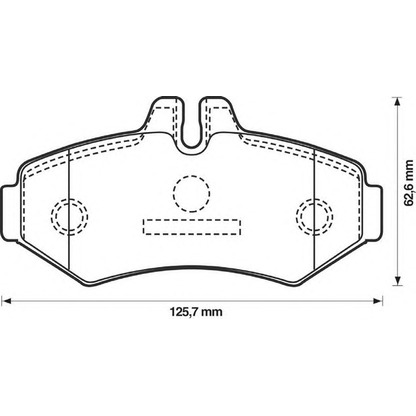 Photo Brake Pad Set, disc brake BENDIX 571950B