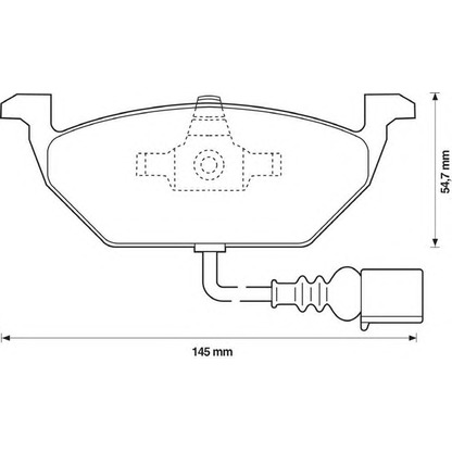 Photo Brake Pad Set, disc brake BENDIX 571971B