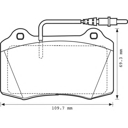 Photo Brake Pad Set, disc brake BENDIX 571999B