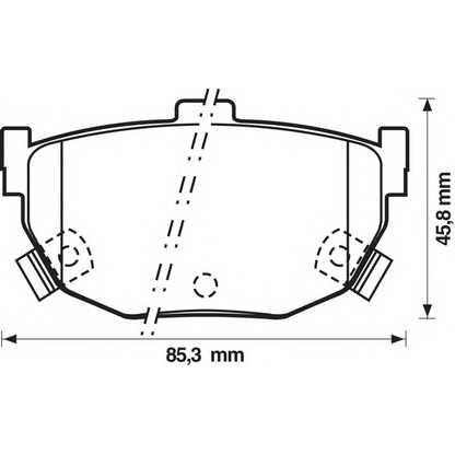 Photo Brake Pad Set, disc brake BENDIX 572127B