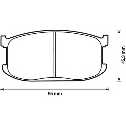 Photo Brake Pad Set, disc brake BENDIX 572149B