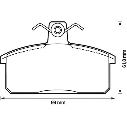 Photo Kit de plaquettes de frein, frein à disque BENDIX 572160B