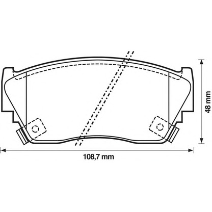 Photo Brake Pad Set, disc brake BENDIX 572210B