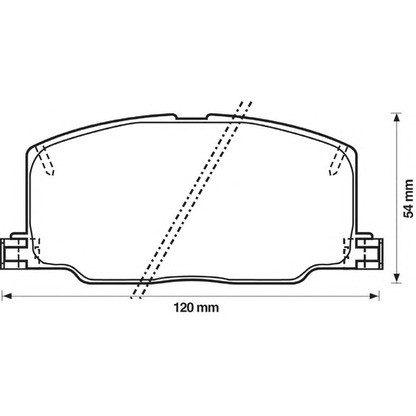 Photo Brake Pad Set, disc brake BENDIX 572256B