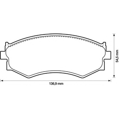 Photo Brake Pad Set, disc brake BENDIX 572343B