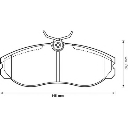 Photo Brake Pad Set, disc brake BENDIX 572382B