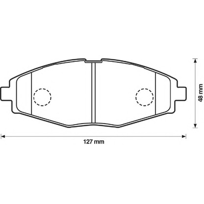 Photo Brake Pad Set, disc brake BENDIX 572402B