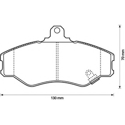 Photo Brake Pad Set, disc brake BENDIX 572411B