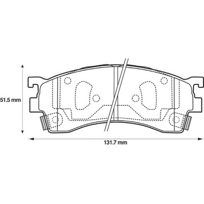 Photo Brake Pad Set, disc brake BENDIX 572434B