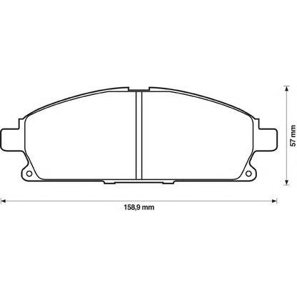 Photo Brake Pad Set, disc brake BENDIX 572466B