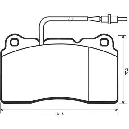 Photo Kit de plaquettes de frein, frein à disque BENDIX 573001B