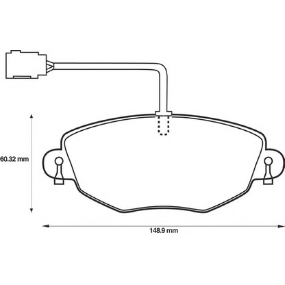 Photo Brake Pad Set, disc brake BENDIX 573020B