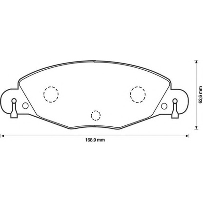 Photo Kit de plaquettes de frein, frein à disque BENDIX 573029B