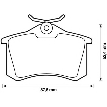 Photo Brake Pad Set, disc brake BENDIX 573032B