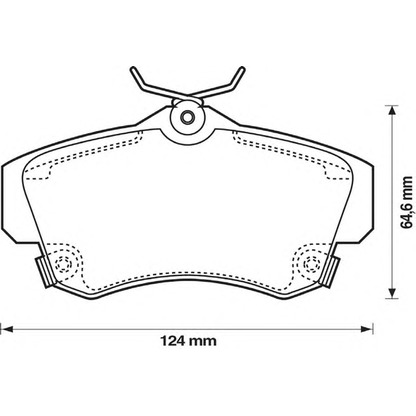 Photo Kit de plaquettes de frein, frein à disque BENDIX 573033B