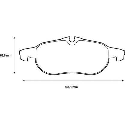 Photo Brake Pad Set, disc brake BENDIX 573089B