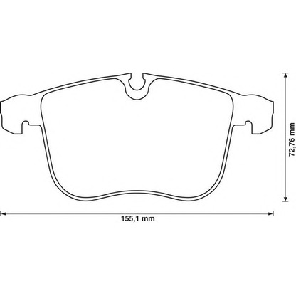 Photo Brake Pad Set, disc brake BENDIX 573090B