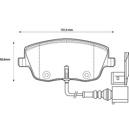 Photo Brake Pad Set, disc brake BENDIX 573101B