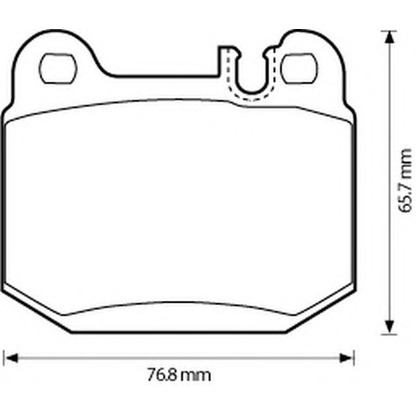 Photo Kit de plaquettes de frein, frein à disque BENDIX 573147B