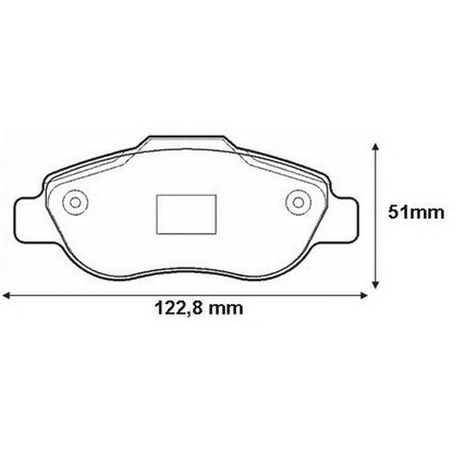 Photo Brake Pad Set, disc brake BENDIX 573168B