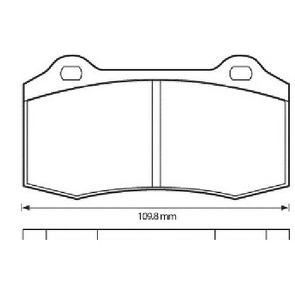 Photo Kit de plaquettes de frein, frein à disque BENDIX 573171B