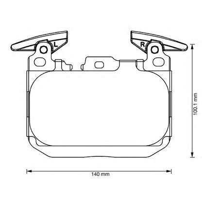 Photo Brake Pad Set, disc brake BENDIX 573355B