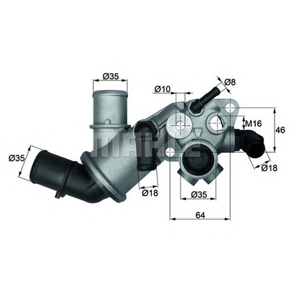 Foto Thermostat, Kühlmittel BEHR TI12975