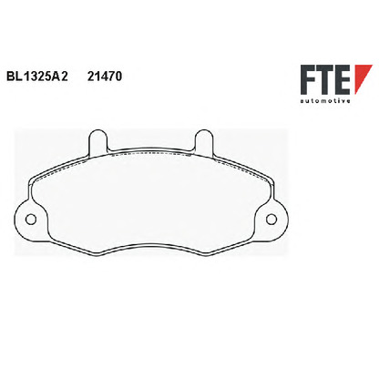 Фото Комплект тормозных колодок, дисковый тормоз FTE BL1325A2