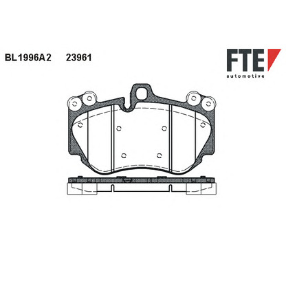 Photo Brake Pad Set, disc brake FTE BL1996A2