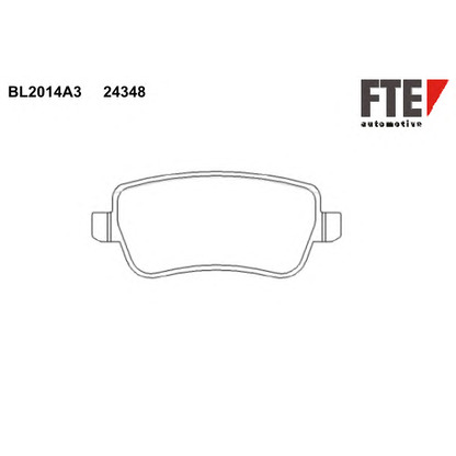 Photo Kit de plaquettes de frein, frein à disque FTE BL2014A3