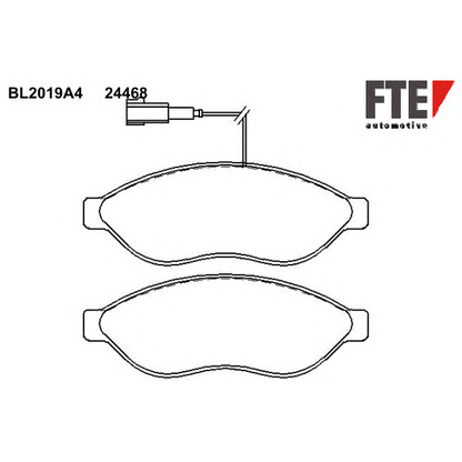 Фото Комплект тормозных колодок, дисковый тормоз FTE BL2019A4