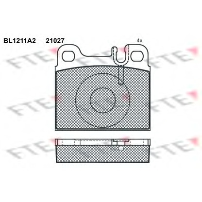Foto Juego de pastillas de freno FTE BL1211A2