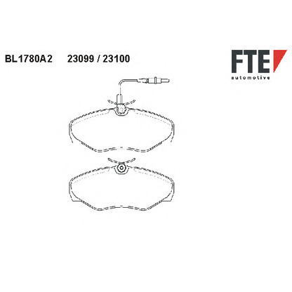Zdjęcie Zestaw klocków hamulcowych, hamulce tarczowe FTE BL1780A2