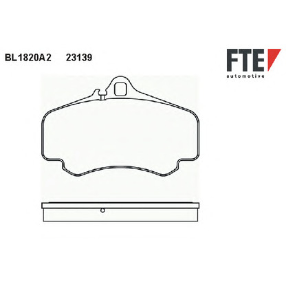 Zdjęcie Zestaw klocków hamulcowych, hamulce tarczowe FTE BL1820A2