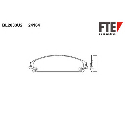 Photo Brake Pad Set, disc brake FTE BL2033U2