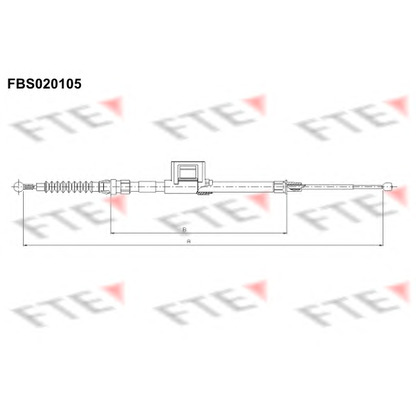 Photo Cable, parking brake FTE FBS020105