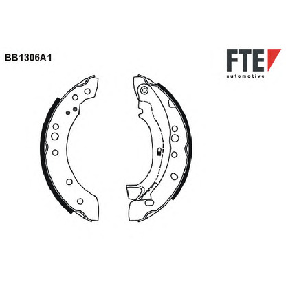 Zdjęcie Zesatw szczęk hamulcowych FTE BB1306A1