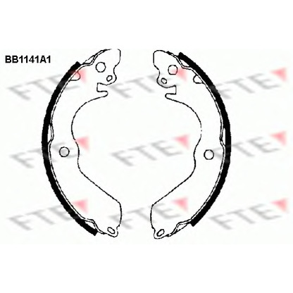 Photo Brake Shoe Set FTE BB1141A1