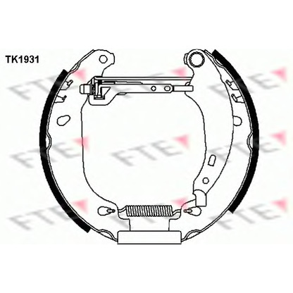 Photo Jeu de mâchoires de frein FTE TK1931