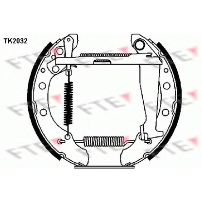 Foto Kit ganasce freno FTE TK2032