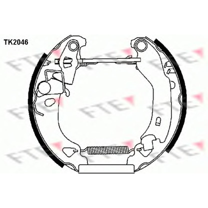 Foto Kit ganasce freno FTE TK2046