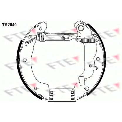 Photo Jeu de mâchoires de frein FTE TK2049