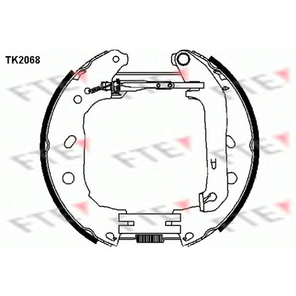 Фото Комплект тормозных колодок FTE TK2068