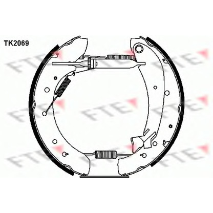 Фото Комплект тормозных колодок FTE TK2069