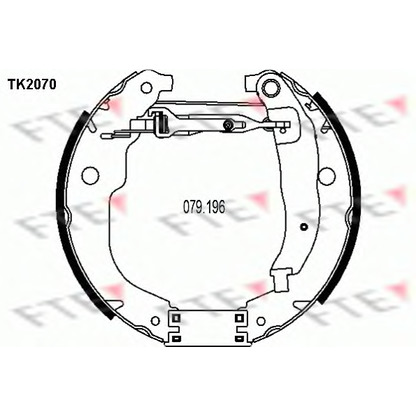 Foto Bremsbackensatz FTE TK2070