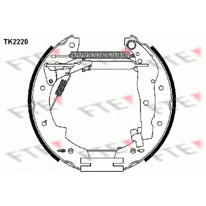 Photo Jeu de mâchoires de frein FTE TK2220