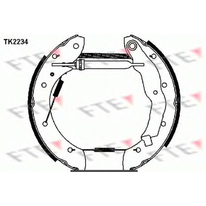 Фото Комплект тормозных колодок FTE TK2234