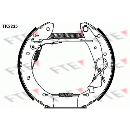 Фото Комплект тормозных колодок FTE TK2235