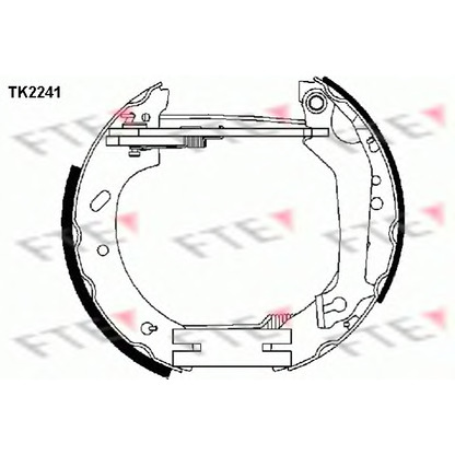 Фото Комплект тормозных колодок FTE TK2241