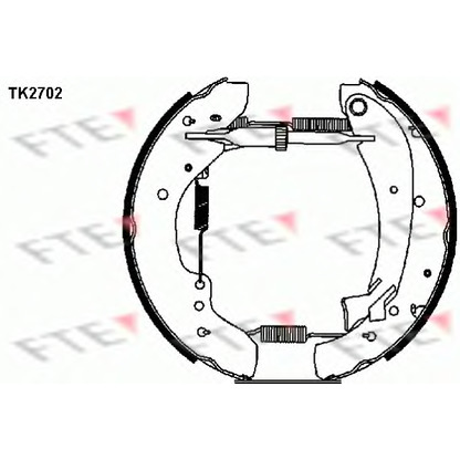 Фото Комплект тормозных колодок FTE TK2702